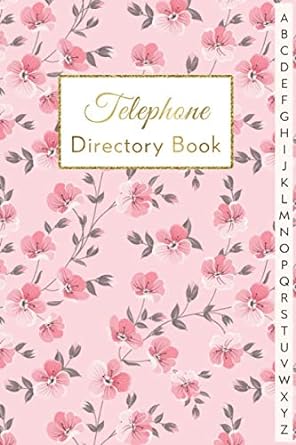 telephone directory book blank phone books with alphabetical a z records name number office mobile home and