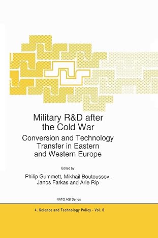 military randd after the cold war conversion and technology transfer in eastern and western europe 1st