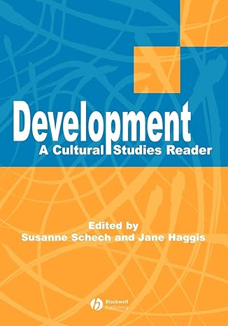 development a cultural studies reader 1st edition susanne schech ,jane haggis 063121917x, 978-0631219170