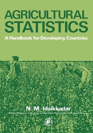 agricultural statistics a handbook for developing countries 1st edition n m idaikkadar 0080233872,
