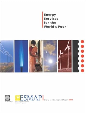 energy services for the worlds poor 1st edition world bank 0821347055, 978-0821347058