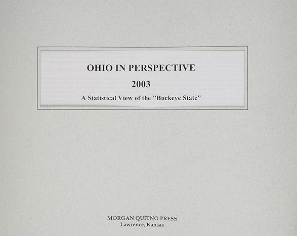 ohio in perspective 2003 1st edition kathleen o'leary morgan 0740108840, 978-0740108846
