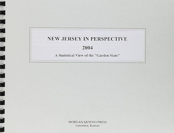 new jersey in perspective 2004 1st edition kathleen o'leary morgan 0740112295, 978-0740112294