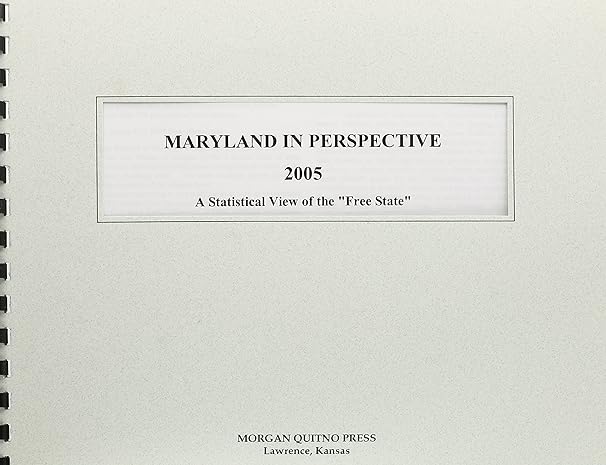 maryland in perspective 2005 1st edition kathleen o'leary morgan 0740115197, 978-0740115196