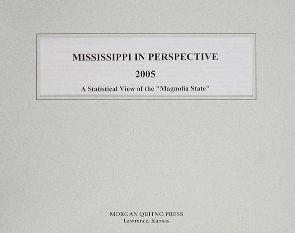 mississippi in perspective 2005 1st edition kathleen o'leary morgan 0740115235, 978-0740115233