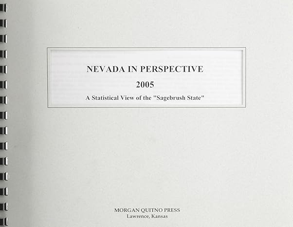 nevada in perspective 2005 1st edition kathleen o'leary morgan 0740115278, 978-0740115271