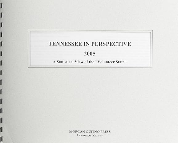 tennessee in perspective 2005 1st edition kathleen o'leary morgan 0740115413, 978-0740115417