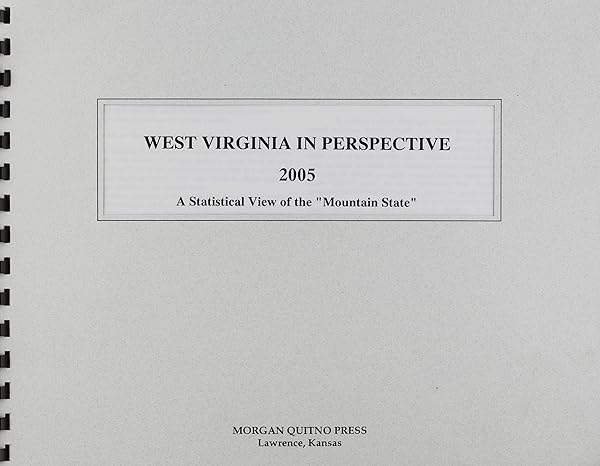 west virginia in perspective 2005 1st edition kathleen o'leary morgan 0740115472, 978-0740115479