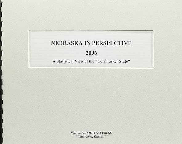 nebraska in perspective 2006 1st edition kathleen o'leary morgan 0740118765, 978-0740118760