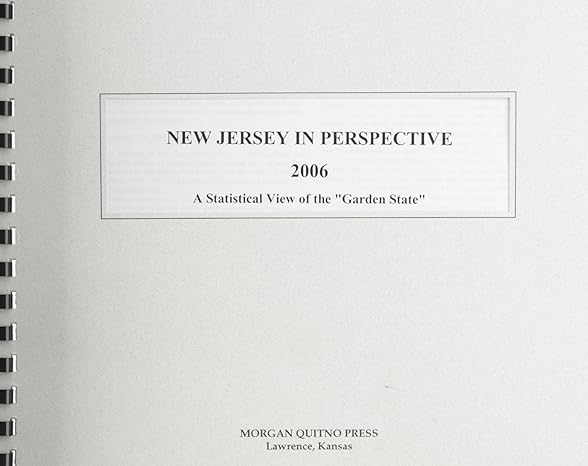 new jersey in perspective 2006 1st edition kathleen o'leary morgan 074011879x, 978-0740118791