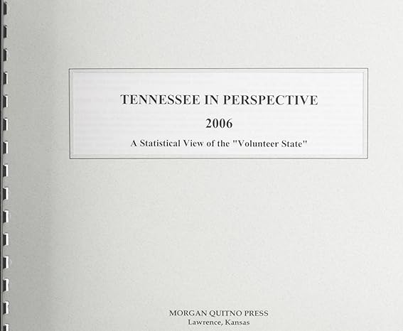 tennessee in perspective 2006 1st edition kathleen o'leary morgan 0740118919, 978-0740118913