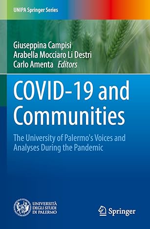 covid 19 and communities the university of palermos voices and analyses during the pandemic 1st edition