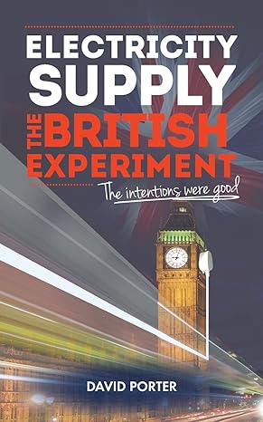 electricity supply the british experiment the intentions were good 1st edition david porter obe 1861513852,