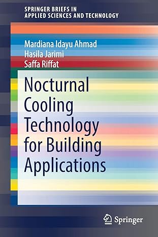 nocturnal cooling technology for building applications 1st edition mardiana idayu ahmad ,hasila jarimi ,saffa