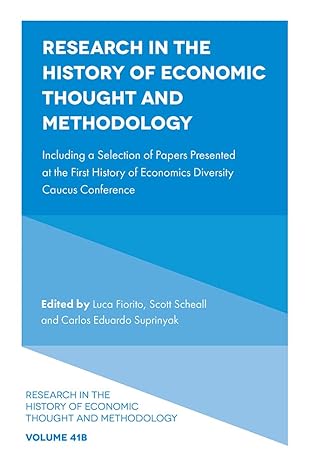 research in the history of economic thought and methodology including a selection of papers presented at the