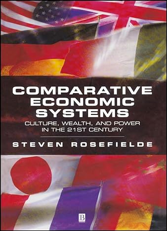 comparative economic systems culture wealth and power in the 21st century 1st edition steven rosefielde