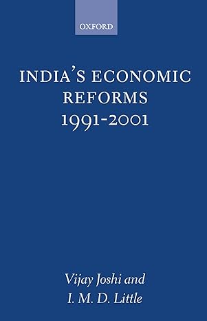 indias economic reforms 1991 2001 1st edition v joshi ,i m d little 0198290780, 978-0198290780