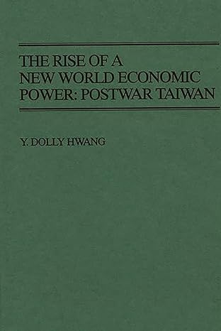 the rise of a new world economic power postwar taiwan 1st edition y dolly hwang 0313265186, 978-0313265181
