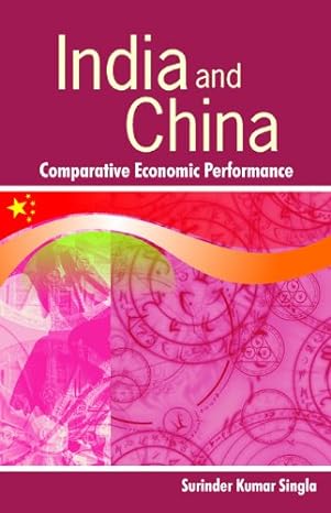 india and china comparative economic performance 1st edition surinder kumar singla 8177082809, 978-8177082807
