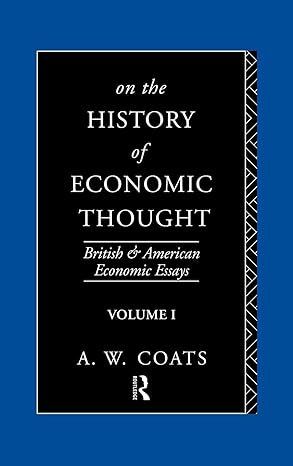 on the history of economic thought 1st edition a w bob coats 0415067154, 978-0415067157