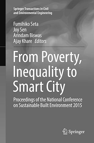 from poverty inequality to smart city proceedings of the national conference on sustainable built environment