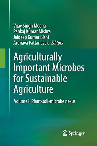 agriculturally important microbes for sustainable agriculture volume i plant soil microbe nexus 1st edition