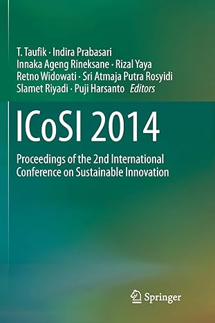 icosi 2014 proceedings of the 2nd international conference on sustainable innovation 1st edition t. taufik