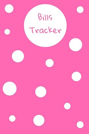 bills tracker simple pink and white polka dots bill tracker organizer 6 x 9 inches 120 pages practical pink