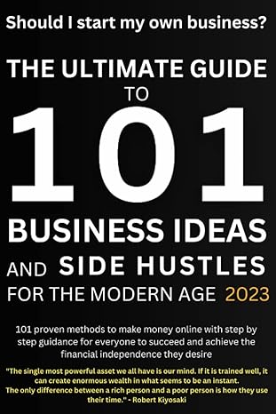 should i start my own business the ultimate guide to 101 business ideas and side hustles for the modern age