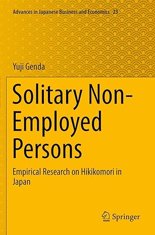 solitary non employed persons empirical research on hikikomori in japan 1st edition yuji genda 9811377898,