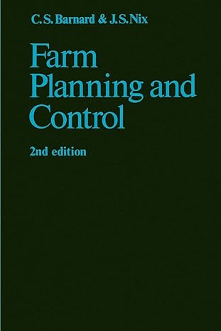 farm planning and control 2nd edition c. s. barnard, j. s. nix 0521296048, 978-0521296045