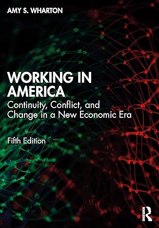 working in america 5th edition amy wharton 1032058692, 978-1032058696