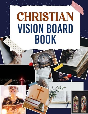 christian vision board book shape resonant vision boards with 500+ images quotes and words for your most