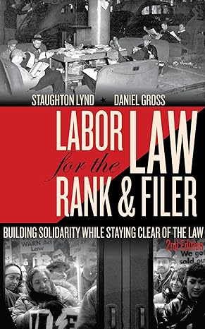 labor law for the rank and filer building solidarity while staying clear of the law 2nd edition staughton