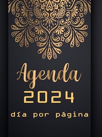 agenda 2024 dia por pagina grande diaria calendario espanol tamano a4 12 meses planificador diario y mensual