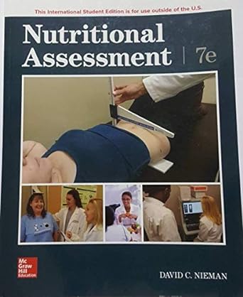 nutritional assessment 7th edition david nieman 1260084485, 978-1260084481