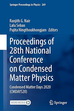 proceedings of 28th national conference on condensed matter physics condensed matter days 2020 1st edition