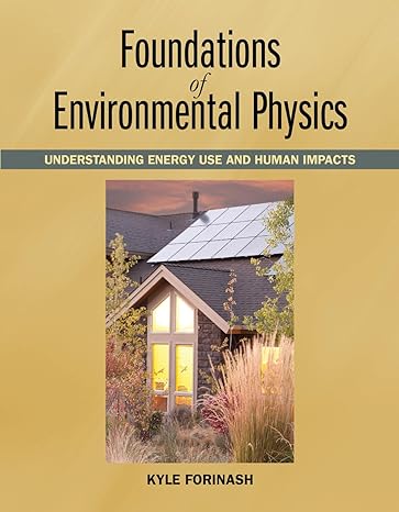 foundations of environmental physics understanding energy use and human impacts 1st edition ph d kyle