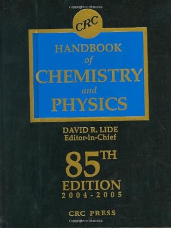 crc handbook chemistry and physics 85th edition david r lide 0849304857, 978-0849304859
