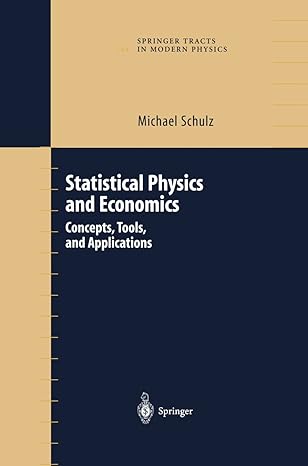statistical physics and economics concepts tools and applications 2003rd edition michael schulz 0387002820,