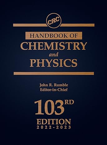 crc handbook of chemistry and physics 103rd edition john rumble 1032121718, 978-1032121710