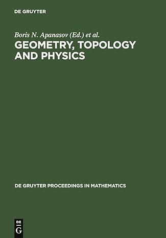 geometry topology and physics proceedings of the first brazil usa workshop held in campinas brazil june 30