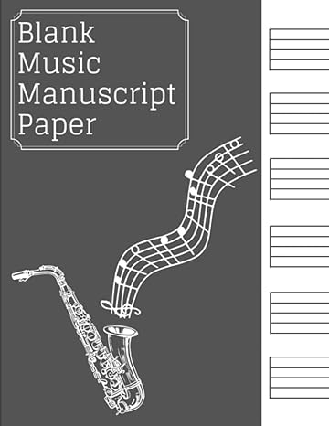 blank sheet music paper music manuscript paper for beginners kids composers or young musicians 1st edition