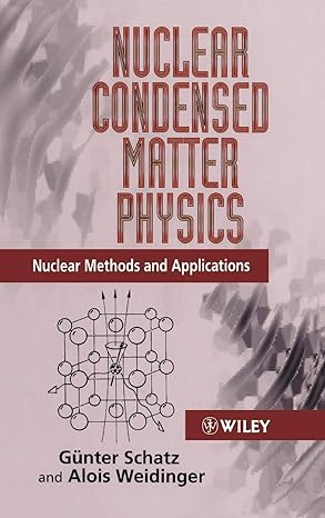 nuclear condensed matter physics nuclear methods and applications subsequent edition gunter schatz ,alois