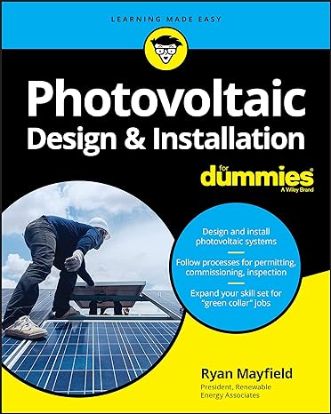 photovoltaic design and installation for dummies 1st edition mayfield 1119544351, 978-1119544357