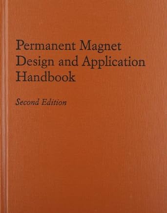permanent magnet design and application handbook subsequent edition lester r moskowitz 0894647687,