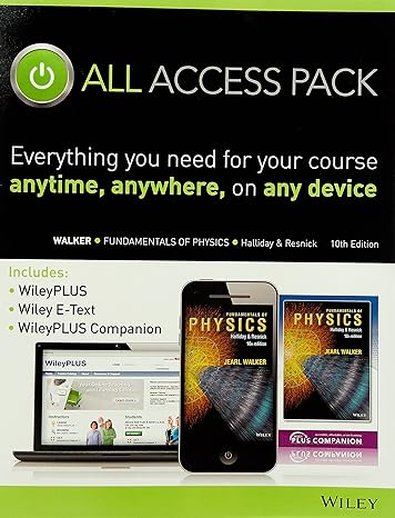 fundamentals of physics all access pack containing e text card wileyplus and wileyplus companion 10th edition