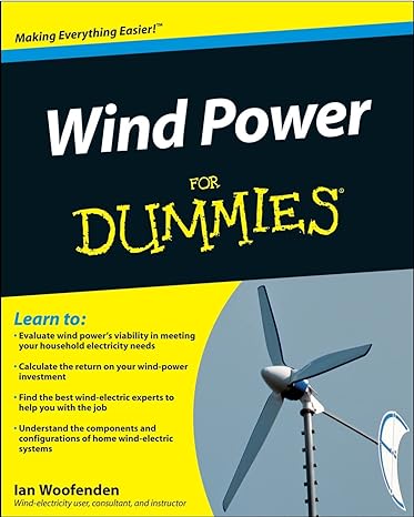 wind power for dummies 1st edition ian woofenden 0470496371, 978-0470496374