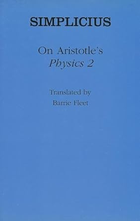 on aristotles physics 2 1st edition simplicius of ,b fleet 0801432839, 978-0801432835