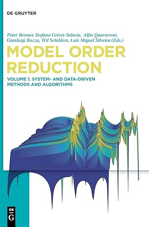 system and data driven methods and algorithms 1st edition peter benner ,et al 3110500434, 978-3110500431
